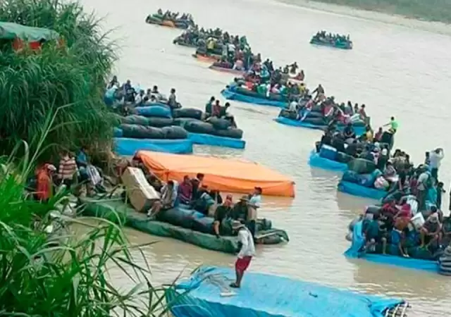 El r�o Bermejo es un curso de agua liberado a la altura de la localidad salte�a de Aguas Blancas.