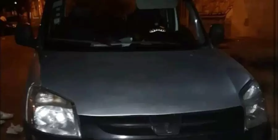 El veh�culo del conductor de UBER asesinado.