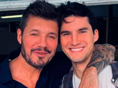 Francisco junto a su pap� Marcelo Tinelli