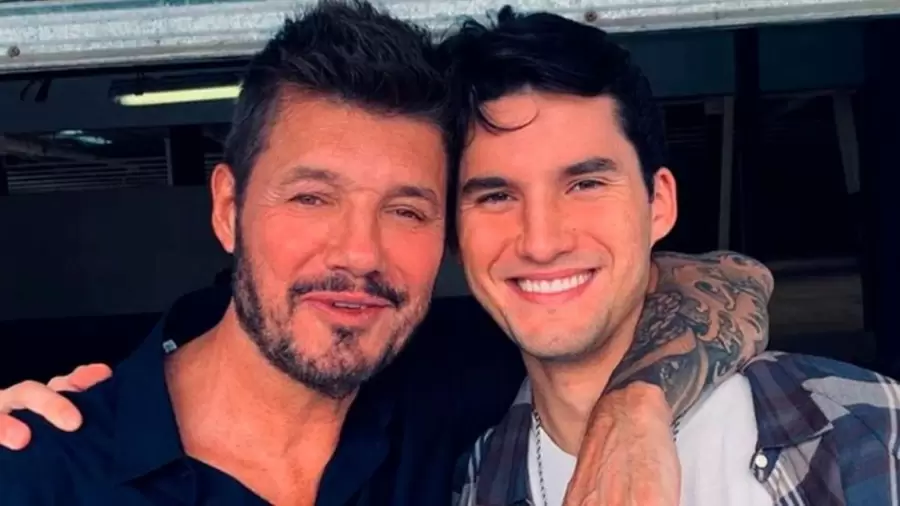 Francisco junto a su pap Marcelo Tinelli