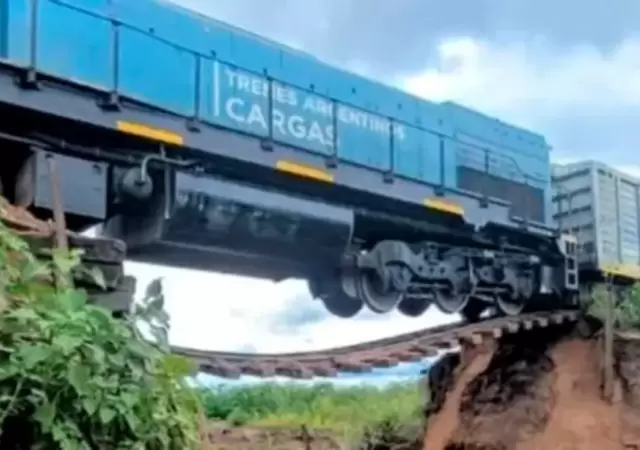 La formaci�n de Trenes Argentinos qued� colgando.
