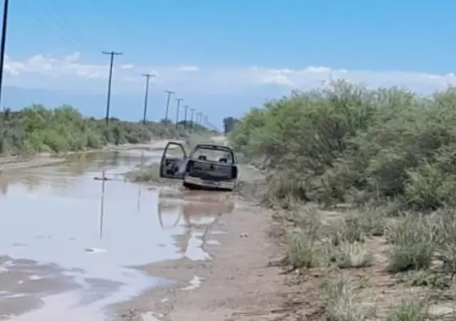 Macabro hallazgo en San Mart�n: hallan cuerpo calcinado en una camioneta