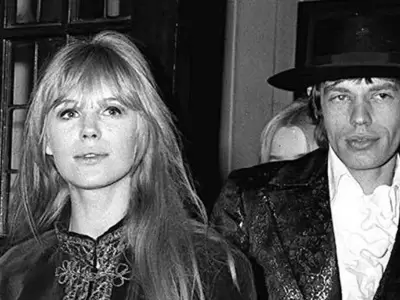 Marianne Faithfull y Mick Jagger