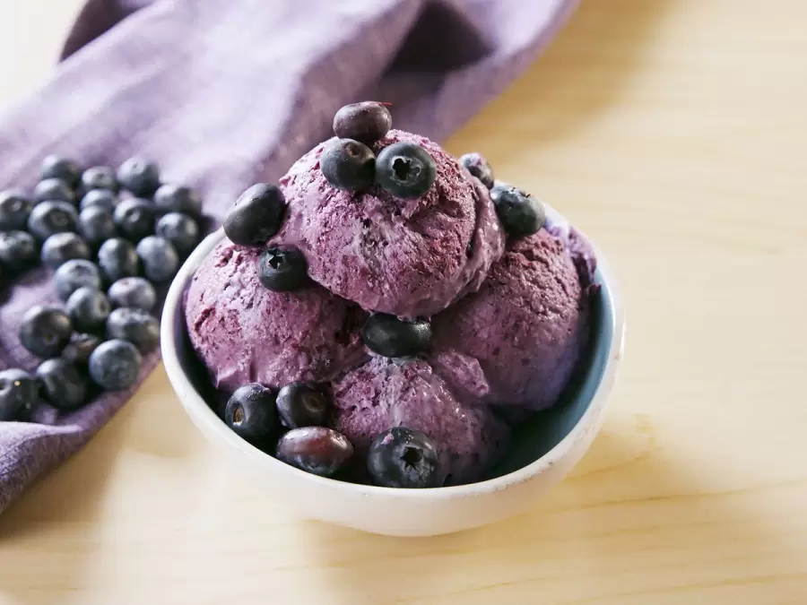 Arándanos. El ingrediente secreto para el mejor helado.
