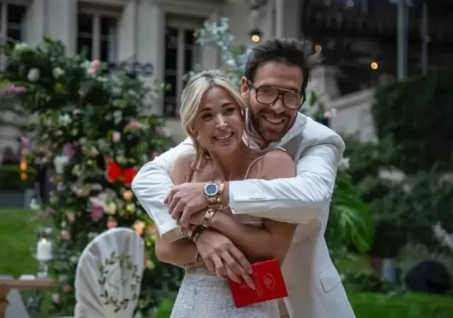 J�sica Cirio el d�a de su casamiento con El�as Piccirillo