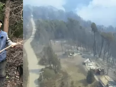 Don Reyes dedic� su vida al campo y a su hogar, que no quiso abandonar en medio del incendio.