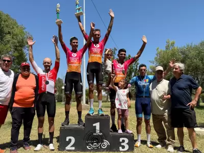El podio del ciclismo y sus organizadores