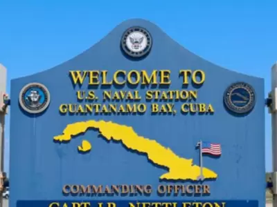 La base de Guant�namo, en Cuba, es considerada como un centro de detenci�n e interrogaci�n de terroristas.
