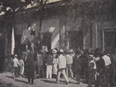 Hospital de Sangre de la Cruz Roja durante la Revoluci�n del 4 de febrero. (Foto: archivo)