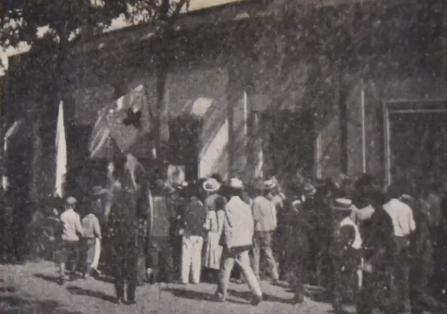 Hospital de Sangre de la Cruz Roja durante la Revoluci�n del 4 de febrero. (Foto: archivo)