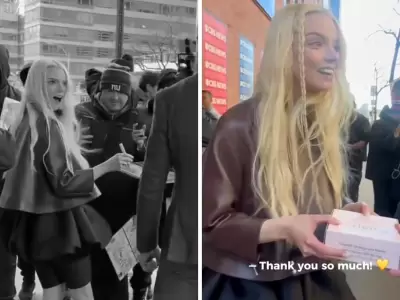 Sorprendieron a Anya Taylor-Joy con empanadas en Nueva York.