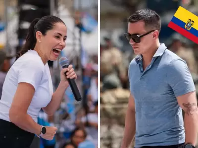 Luisa Gonz�lez y Daniel Noboa.