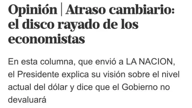 Columna de Milei
