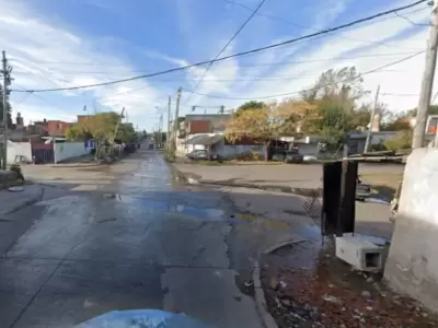 El cruce donde ocurri� el sangriento hecho. (Imagen: captura de pantalla)