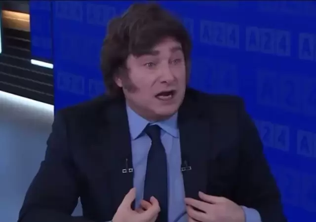 Javier Milei, en di�logo con Laje.