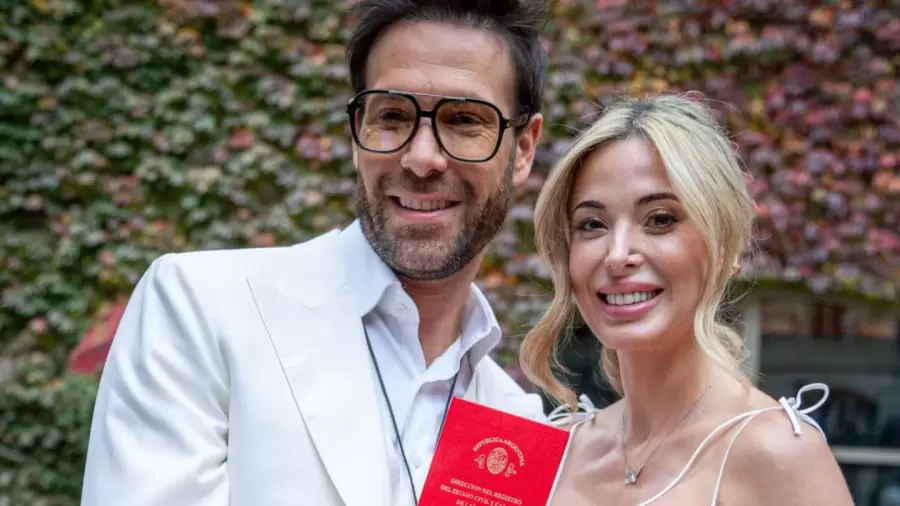 Otros tiempos: cuando en mayo de 2024, la feliz pareja se un�a para dar el "s�".
