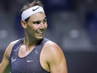 Rafa Nadal jug� al f�tbol para divertirse