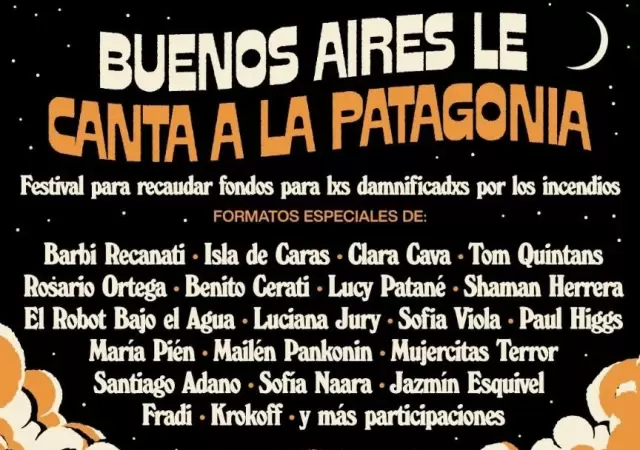 Festival para recaudar fondos para los damnificados por los incendios.