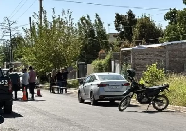 Zona del cuerpo encontrado sin vida en Las Heras/ Fuente: Mat�as Pascualetti.