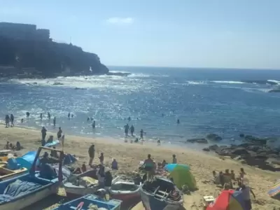 Playa en la localidad chilena de Mantagua conde la chica de Mendoza perdi� la vida ahogada.