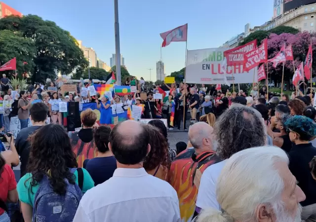 Marcha contra los incendios.