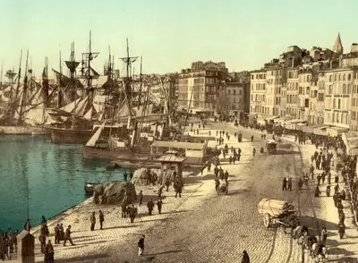 Puerto de Marsella, siglo XIX. (Imagen: archivo web)