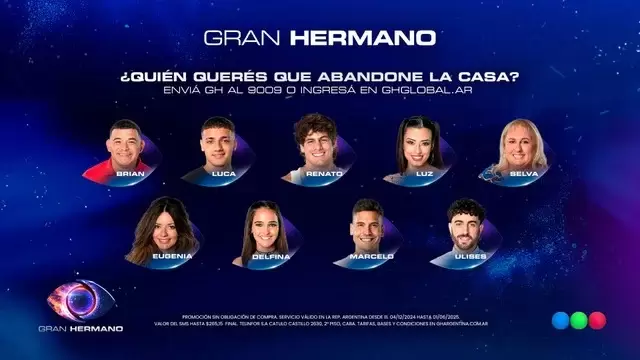 Placa de nominados de GH