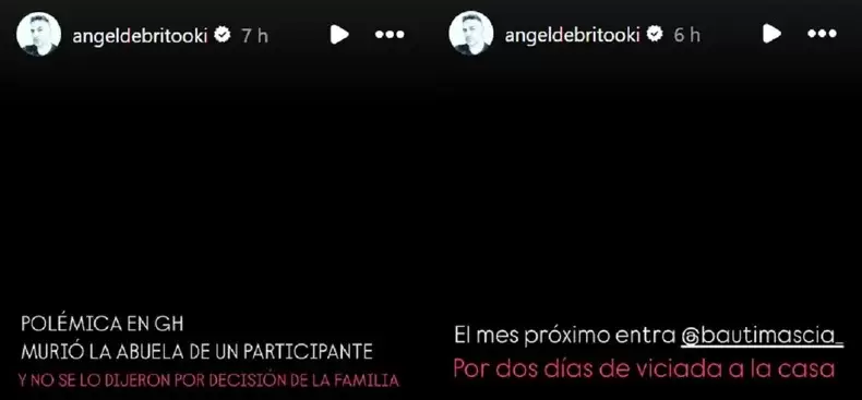 El posteo del cronista chimentero