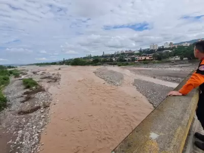El r�o Grande, en Jujuy, crece debido al mal tiempo. (Foto: archivo web)