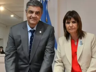 Jorge Macri junto a Patricia Bullrich luego de la reuni�n tras conocerse las nuevas fugas en la ciudad de Buenos Aires.