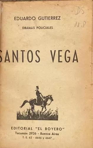 Santos Vega, otra de las exitosas obras de Guti�rrez. (Foto: web)