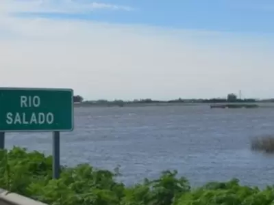 El cuerpo fue hallado en las aguas del R�o Salado.