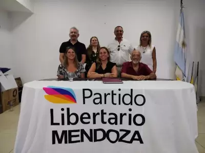 Integrantes del Partido Libertario mendocino. (Foto: web)
