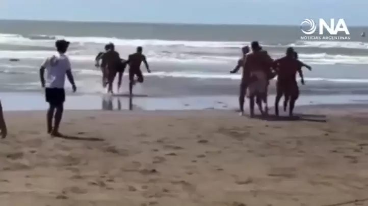 Era una competencia de salvamento acu�tico.