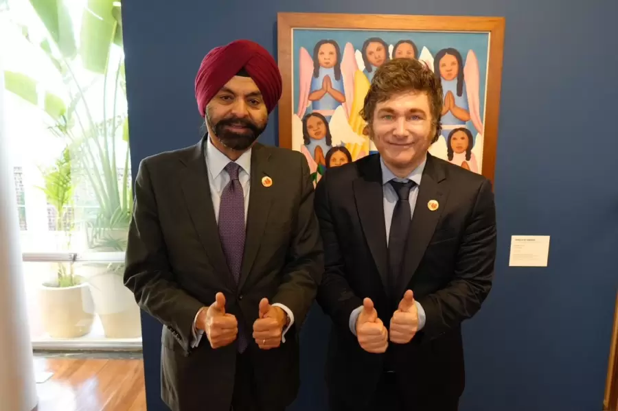 Javier Milei se reunir� este viernes con Ajay Benga, presidente del Banco Mundial,