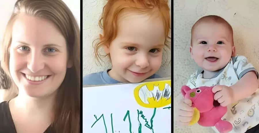 Shiri Bibas y sus hijos Kfir, de 10 meses, y Ariel, de 4 a�os.
