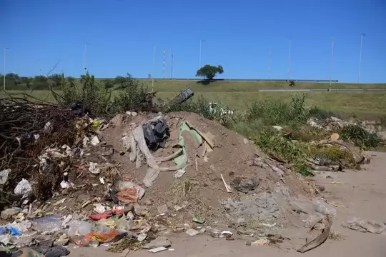 El lugar donde fue hallada la v�ctima. Imagen: gentileza La Voz / Jos� Gabriel Hern�ndez