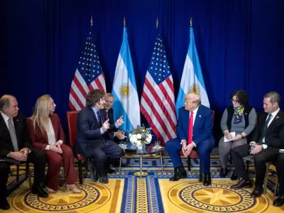Javier Milei con Donald Trump.