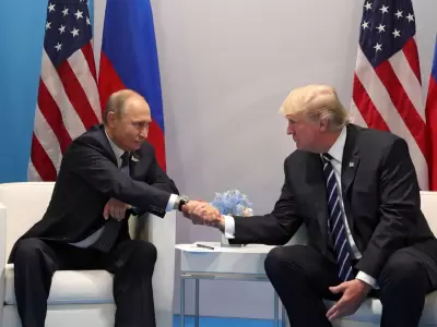 El l�der ruso Vladimir Putin y el presidente de EE.UU. Donald Trump. (Foto: web)