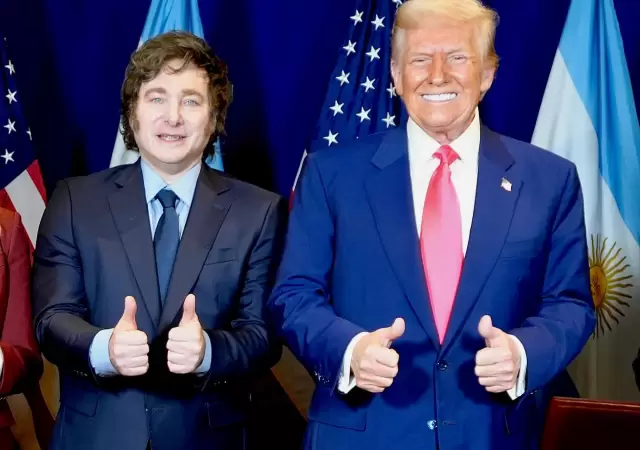 Javier Milei con Donald Trump