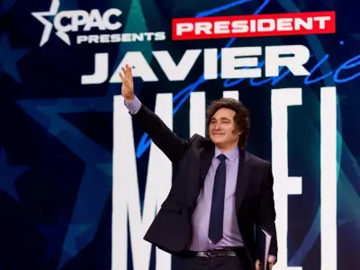 Milei brind� un discurso durante la Conferencia de Acci�n Conservadora.