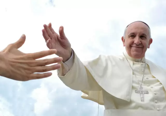 El papa Francisco contin�a internado desde hace once d�as.