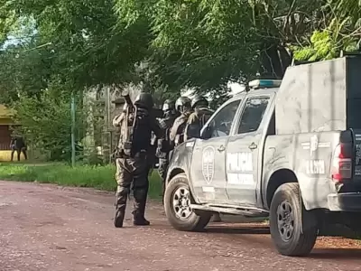 Uno de los procedimientos ordenados para dar con los pr�fugos. (Foto: gentileza datoposta.com)