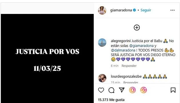 Pedido de justicia.