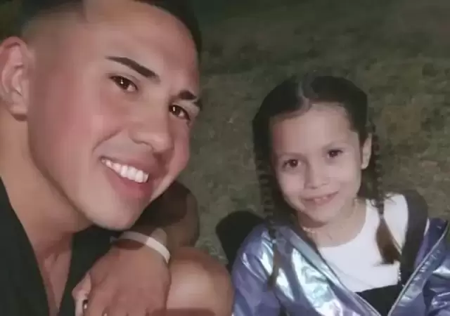 Kim G�mez con su pap�, Marcos. (Foto: archivo web)