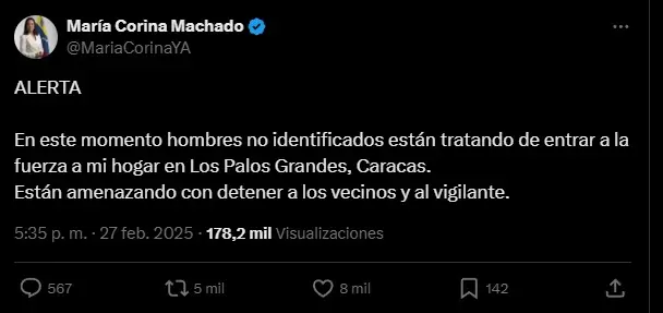 Denuncia de Mar�a Machado