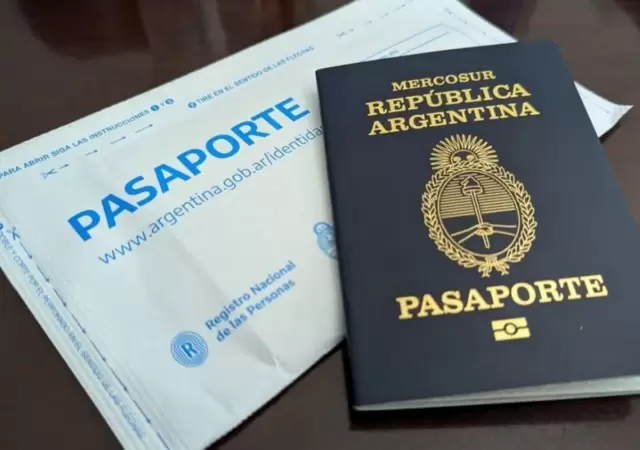 Pasaporte argentino.