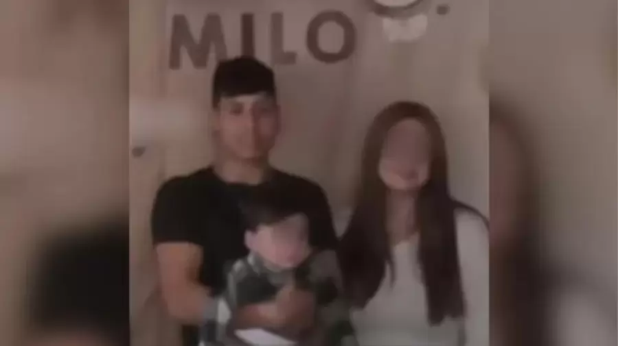 La v�ctima y su familia. (Fotograf�a NA).