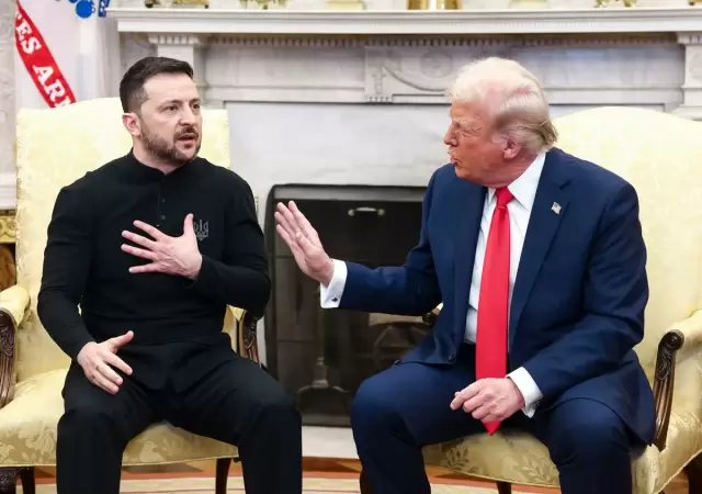 Volodimir Zelenski y Donald Trump