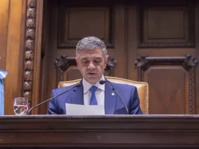 Jorge Macri en la apertura de sesiones en la Legislatura porte�a/